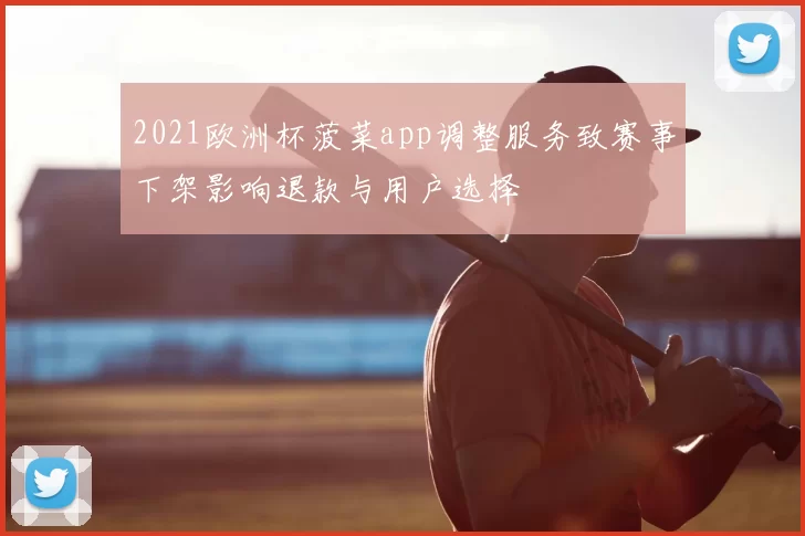 2021欧洲杯菠菜app调整服务致赛事下架影响退款与用户选择